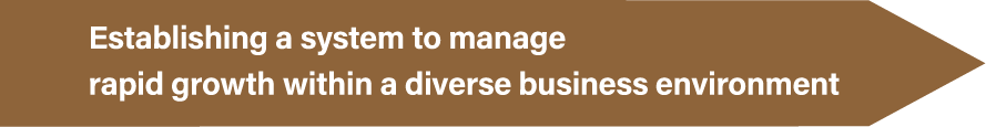 Establishing a system to manage rapid growth within a diverse business environment