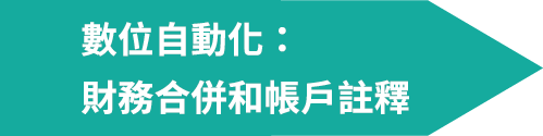 數位自動化: 財務合併和帳戶註釋